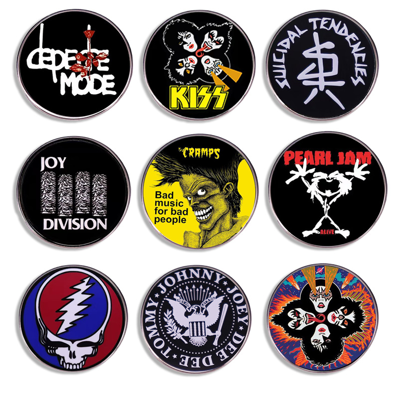 Audio Music Lollipop - Broche Ronde Pin's de Groupe de