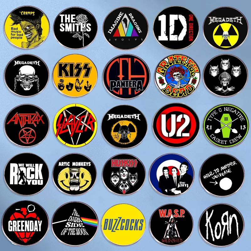 Audio Music Lollipop - Broche de groupe de Rock Pop,