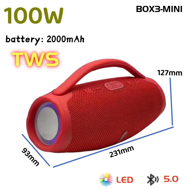 Audio Music Center - BOOMS-Caisson de basses sans fil Bluetooth