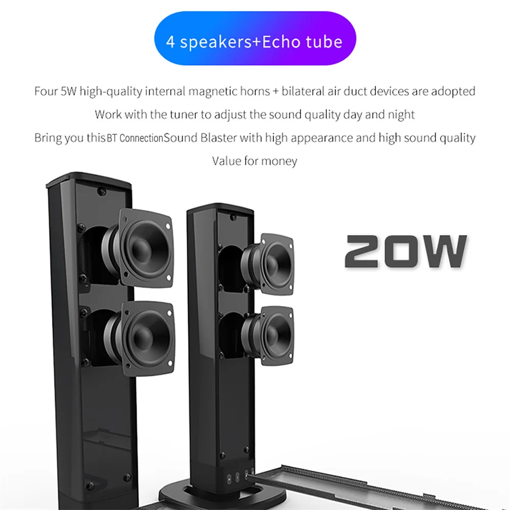 Barre de son TV sans fil Bluet - Audio Music Center avis et prix