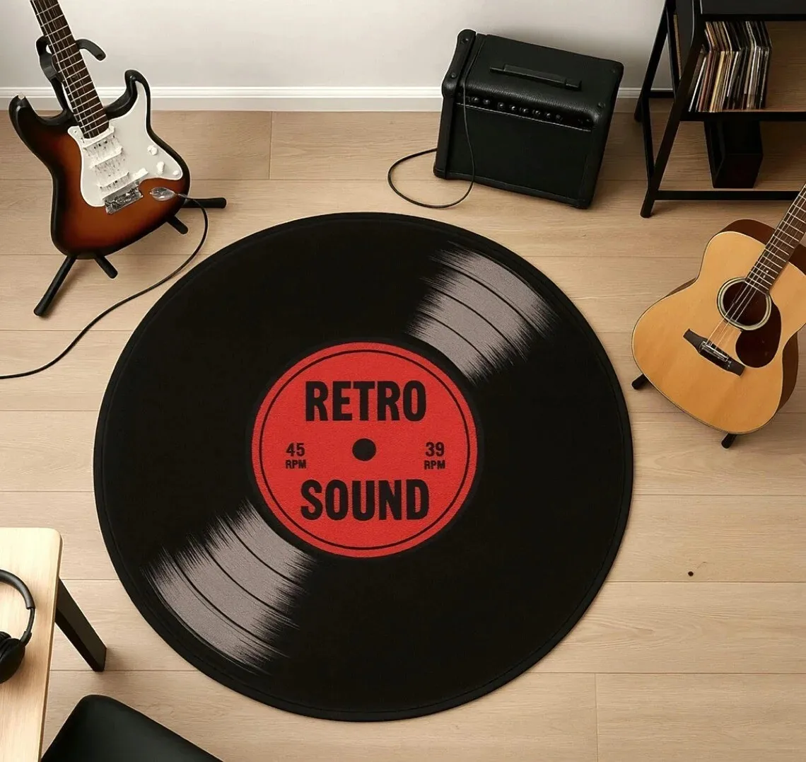 1 tapis rétro à motifs de disq - Audio Music Visualizer avis et prix