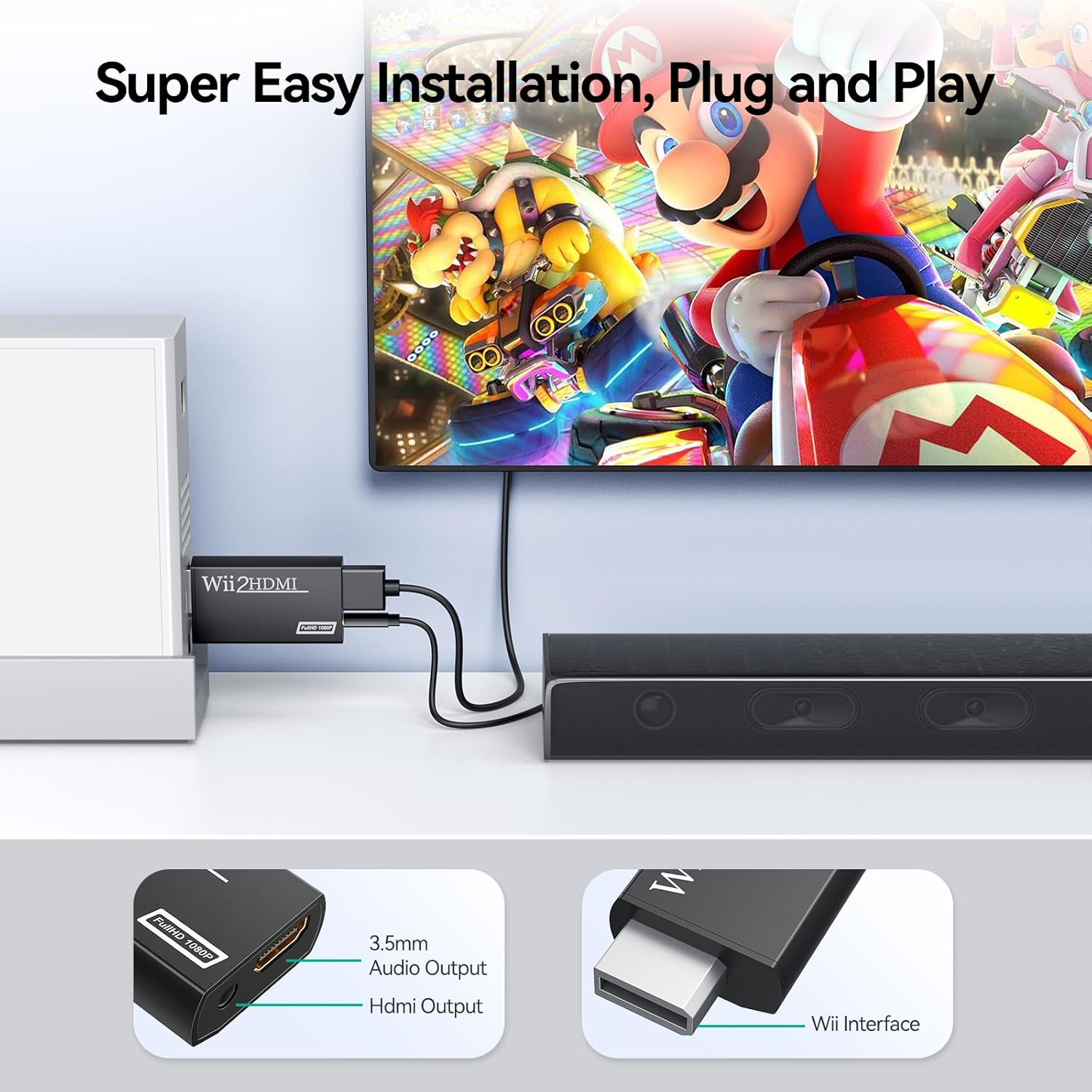Convertisseur Wii vers HDMI Fu - Audio Music Converter avis et prix