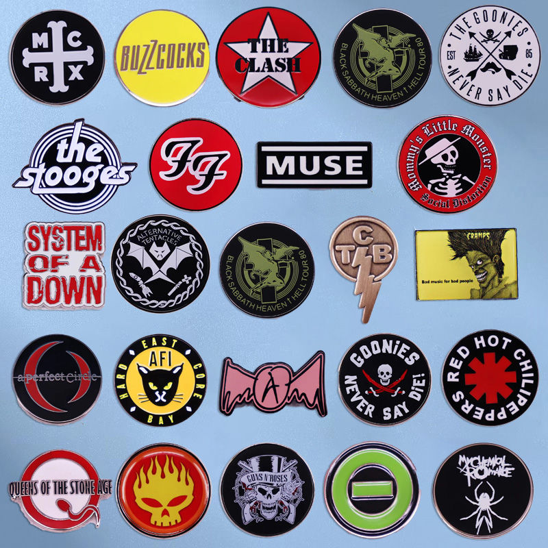 Pop Rock Band – broche en émai - Audio Music Lollipop avis et prix